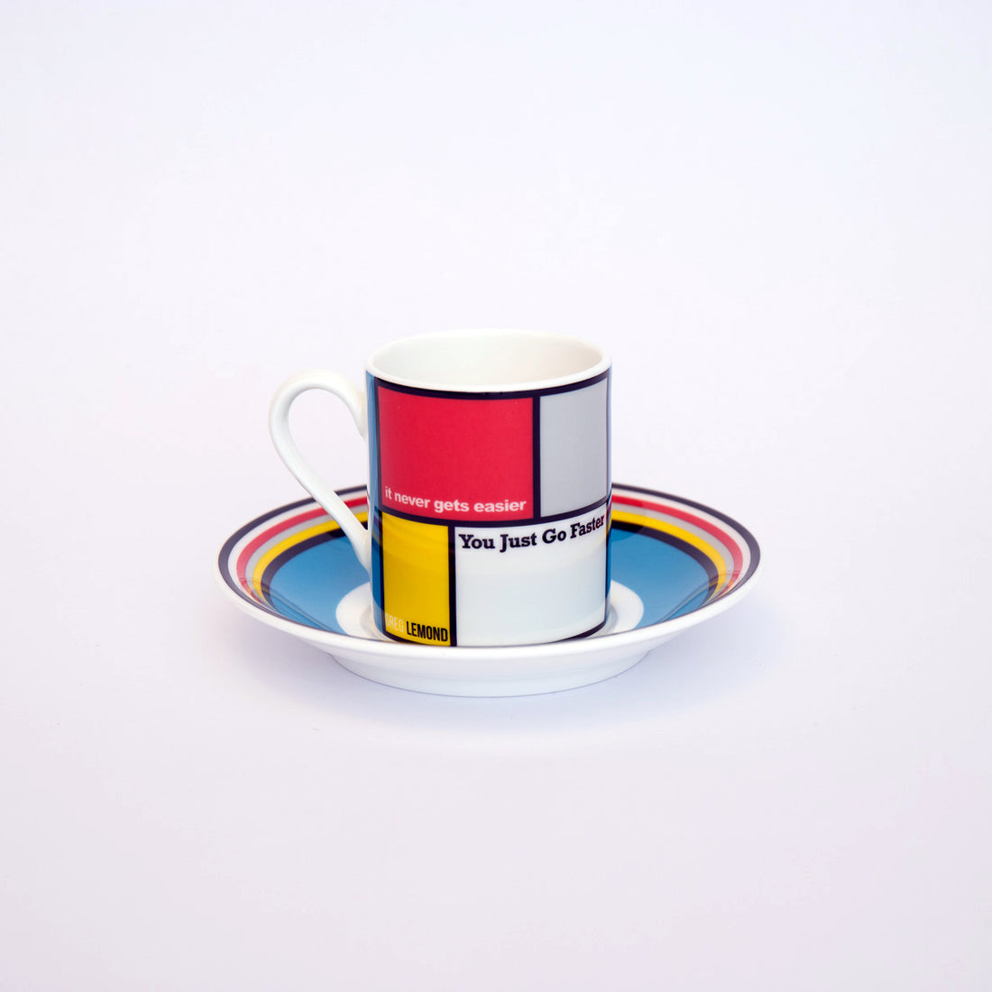 Handmade Cyclist Greg Lemond Espressotasse & Untertasse