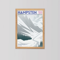 Cycliste fait à la main Hampsten 88 Cyclisme Impression artistique