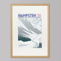 Cycliste fait à la main Hampsten 88 Cyclisme Impression artistique