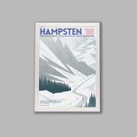 Cycliste fait à la main Hampsten 88 Cyclisme Impression artistique