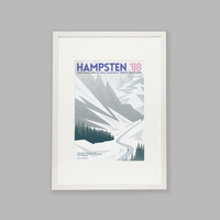 Cycliste fait à la main Hampsten 88 Cyclisme Impression artistique