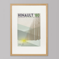 Handmade Cyclist Hinault Cycling Art Print
