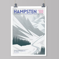Cycliste fait à la main Hampsten 88 Cyclisme Impression artistique