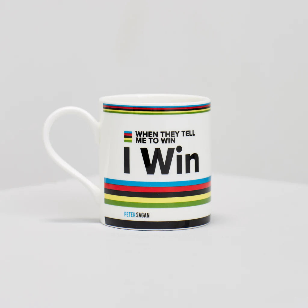 Tasse cycliste Peter Sagan faite à la main