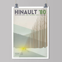 Handmade Cyclist Hinault Cycling Art Print