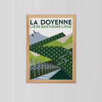 Cycliste fait main La Doyenne: Cyclisme Liège-Bastogne-Liège Impression artistique