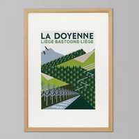 Cycliste fait main La Doyenne: Cyclisme Liège-Bastogne-Liège Impression artistique