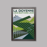 Cycliste fait main La Doyenne: Cyclisme Liège-Bastogne-Liège Impression artistique