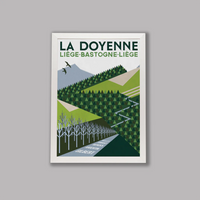 Cycliste fait main La Doyenne: Cyclisme Liège-Bastogne-Liège Impression artistique