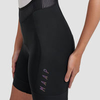 Salopette corta da donna Maap Team Bib Evo nera/nera