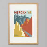 Ciclista fatto a mano Merckx 69 Cycling Art Print