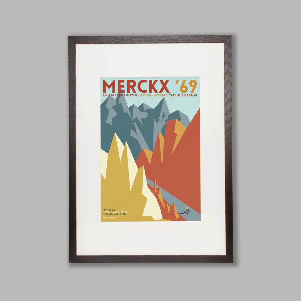 Cycliste fait à la main Merckx 69 Cyclisme Impression artistique