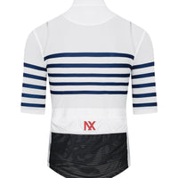 Café du Cycliste Mona Men's Superlight Audax Cycling Jersey Radtrikot White