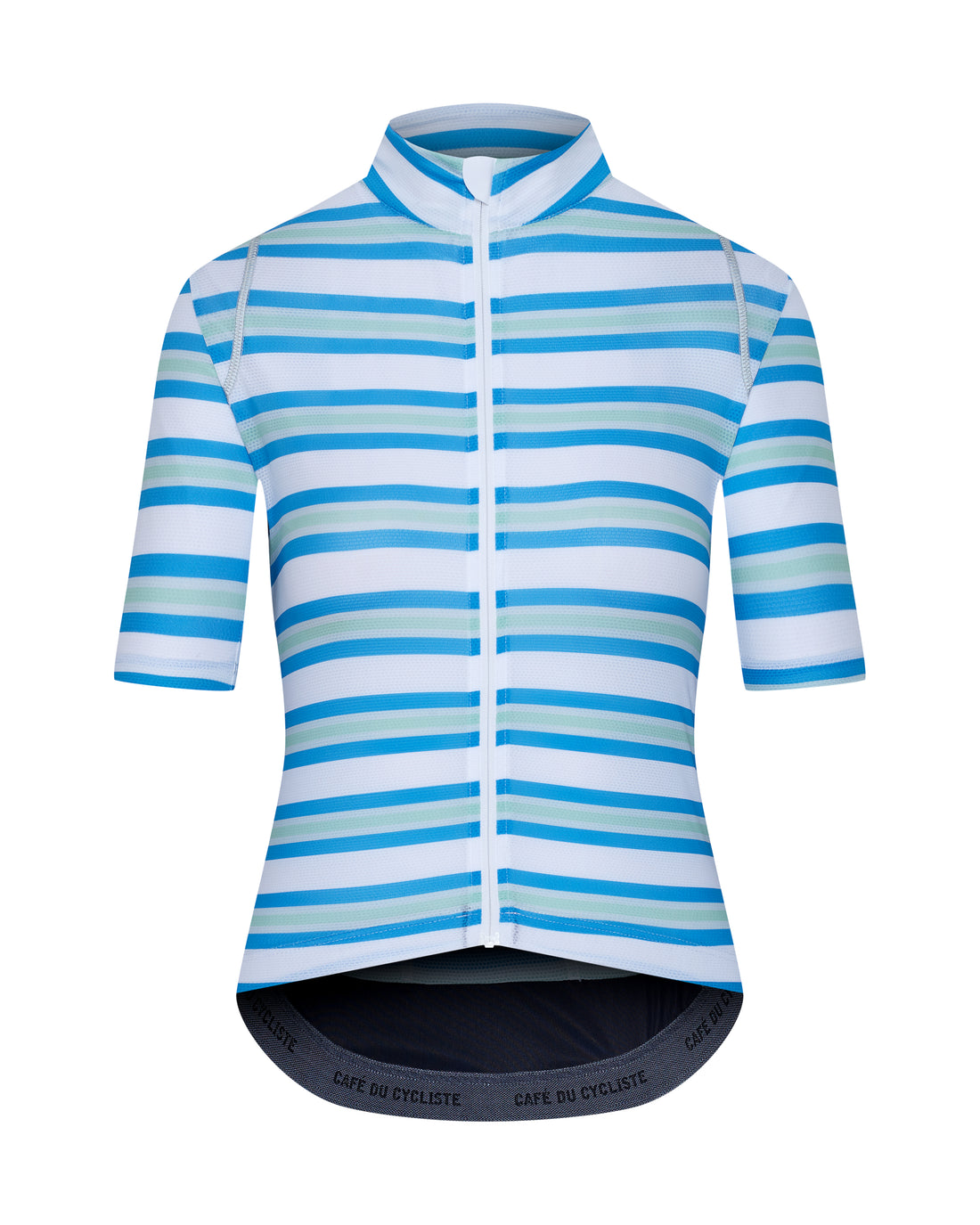 Café du Cycliste Mona Women's Superlight Cycling Jersey Radtrikot Blue Water Green