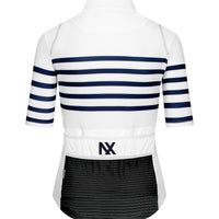 Café du Cycliste Mona Women's Superlight Audax Cycling Jersey Radtrikot White Classic