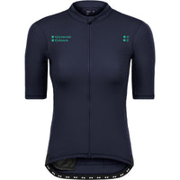 Universal Colours Mono Women’s Thermal Short Sleeve Jersey Radtrikot Smoked Navy Blue