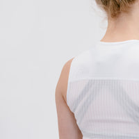 Universal Colours Mono Women's Sleeveless Base Layer Unterhemd White