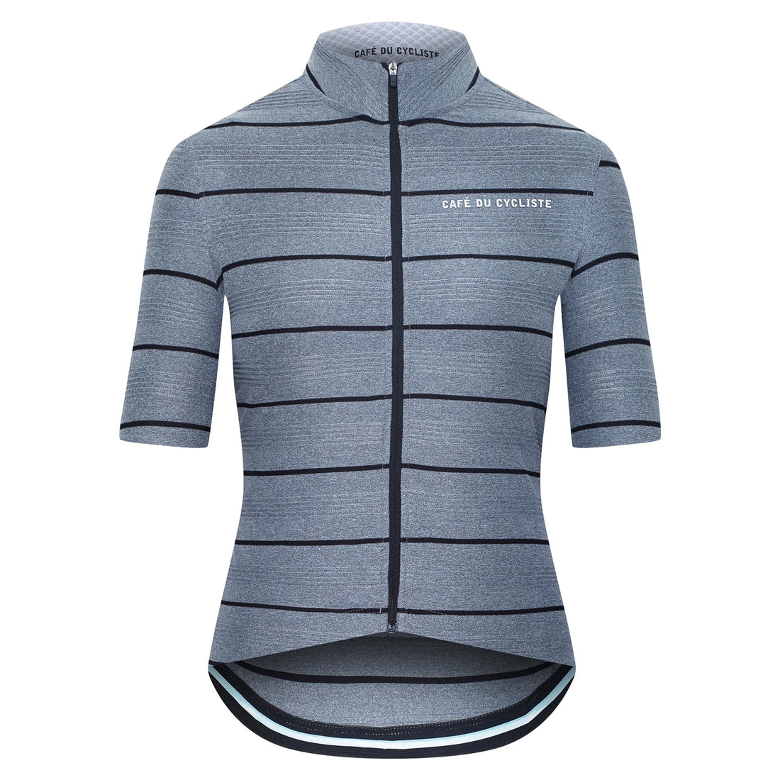 Café du Cycliste Francine Women's Breton Cycling Jersey Radtrikot Double Grey