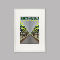 Ciclista fatto a mano L'Enfer du Nord: Paris Roubaix Cycling Art Print