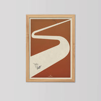 La vittoria del ciclista fatta a mano saluta: Pidcock Cycling Art Print