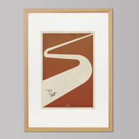 La vittoria del ciclista fatta a mano saluta: Pidcock Cycling Art Print