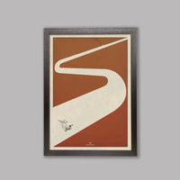La vittoria del ciclista fatta a mano saluta: Pidcock Cycling Art Print