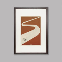 La vittoria del ciclista fatta a mano saluta: Pidcock Cycling Art Print