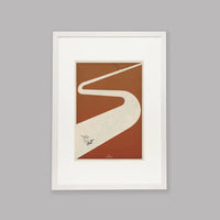 La vittoria del ciclista fatta a mano saluta: Pidcock Cycling Art Print
