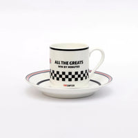 Cycliste fait à la main Tom Simpson tasse à expresso et soucoupe