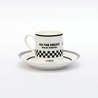 Cycliste fait à la main Tom Simpson tasse à expresso et soucoupe
