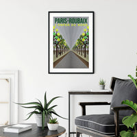 Ciclista fatto a mano L'Enfer du Nord: Paris Roubaix Cycling Art Print
