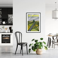 Ciclista fatto a mano De Ronde: The Tour of Flanders Cycling Art Print