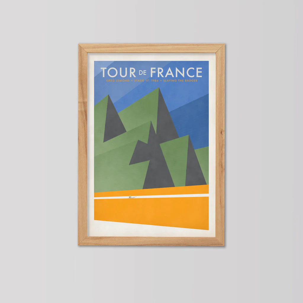 Cycliste fait à la main Tour de France Cyclisme Impression artistique