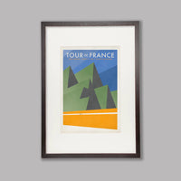 Ciclista fatto a mano Tour de France Cycling Art Print