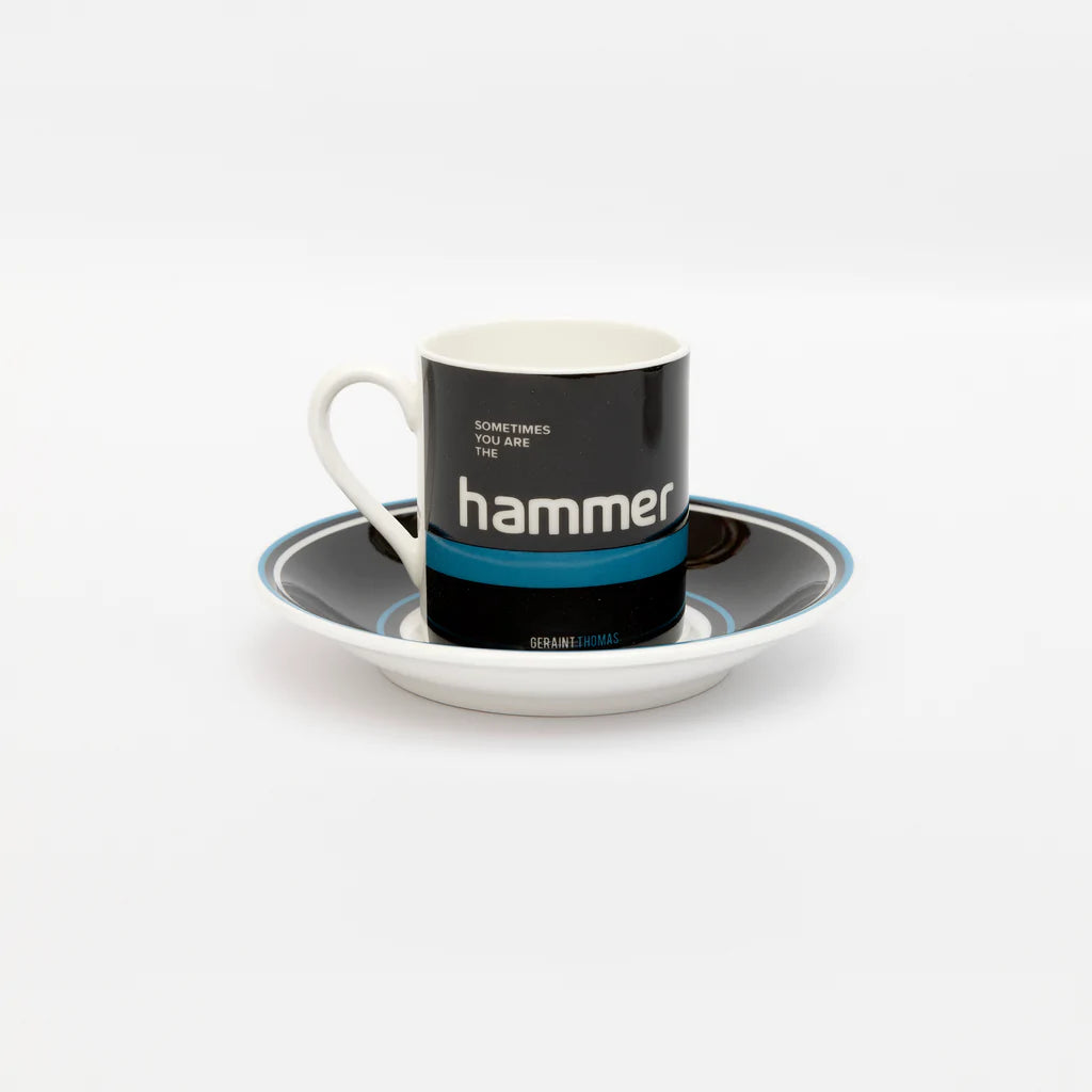Cycliste fait à la main Geraint Thomas Espresso Cup & Saucer