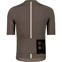 Universal Colours Mono Men's Short Sleeve Jersey Radtrikot Mid Dark Brown
