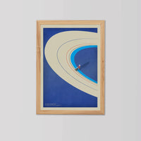 Ciclista fatto a mano Victoria Pendleton Cycling Art Print