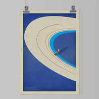 Ciclista fatto a mano Victoria Pendleton Cycling Art Print