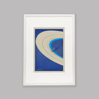 Ciclista fatto a mano Victoria Pendleton Cycling Art Print