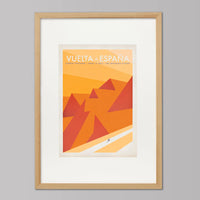 Ciclista fatto a mano Vuelta a España Cycling Art Print