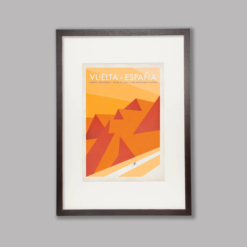 Cycliste fait à la main Vuelta a España Cyclisme Impression artistique