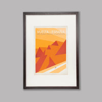 Ciclista fatto a mano Vuelta a España Cycling Art Print