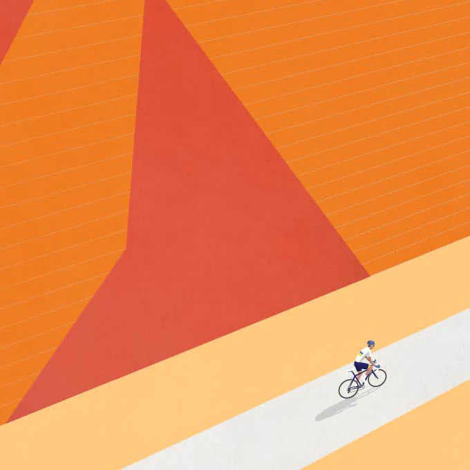 Cycliste fait à la main Vuelta a España Cyclisme Impression artistique