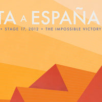 Ciclista fatto a mano Vuelta a España Cycling Art Print