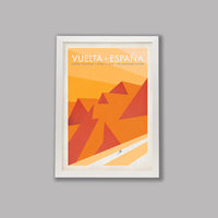 Ciclista fatto a mano Vuelta a España Cycling Art Print