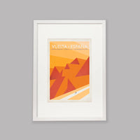 Ciclista fatto a mano Vuelta a España Cycling Art Print