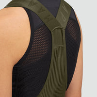 Maap Team Bib Evo - Salopette corta da donna verde oliva