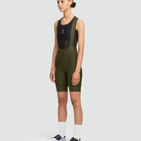 Maap Team Bib Evo - Salopette corta da donna verde oliva