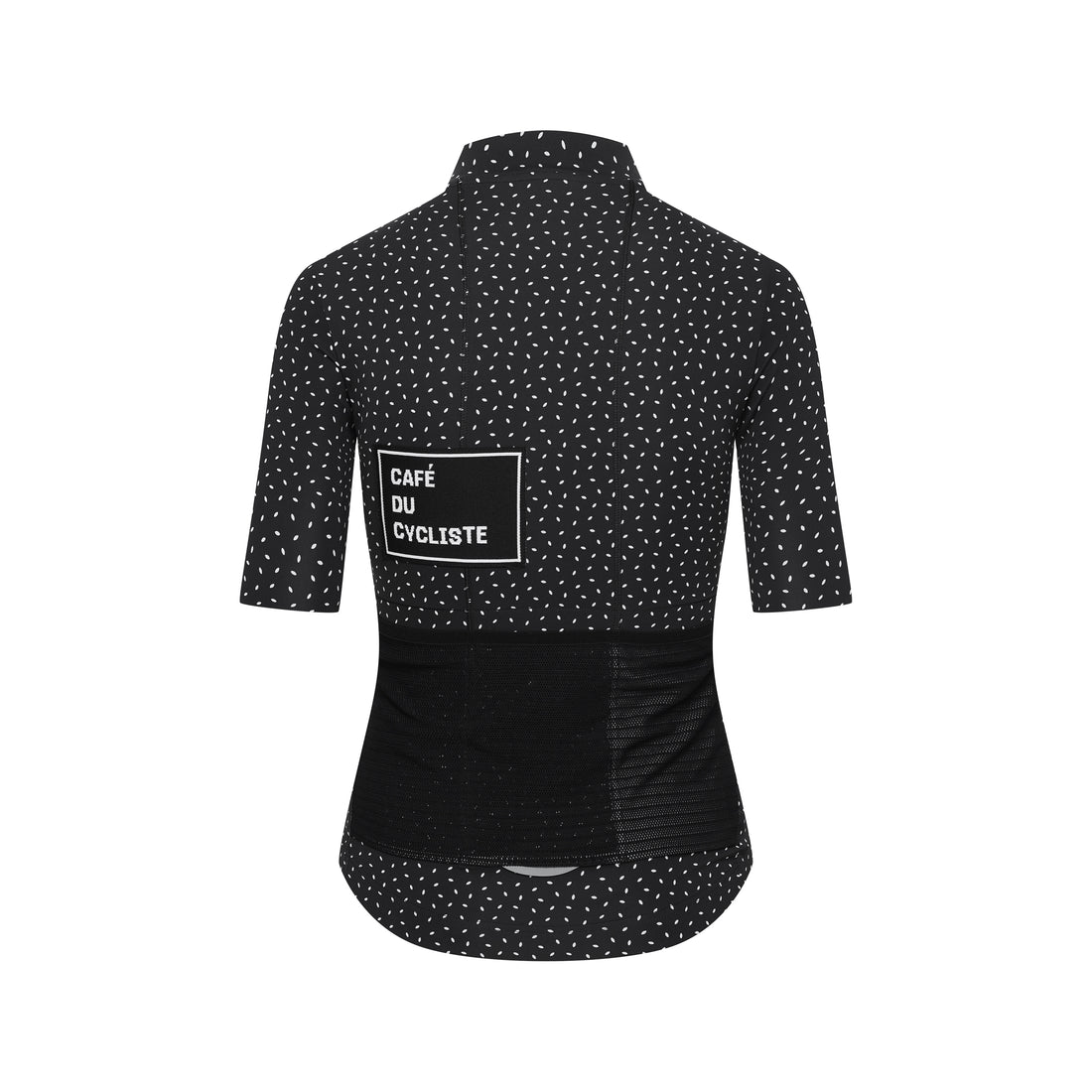 Café du Cycliste Christine Women's Superlight Cycling Jersey Radtrikot Black Print