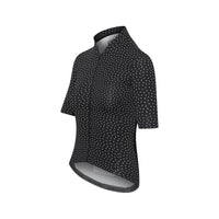 Café du Cycliste Christine Women's Superlight Cycling Jersey Radtrikot Black Print